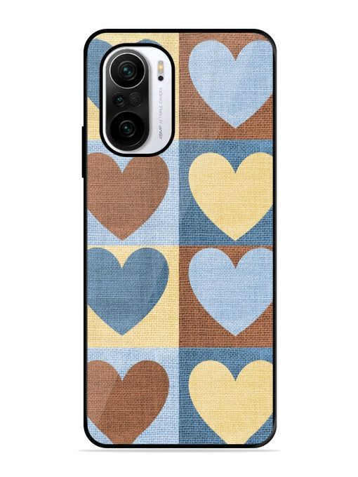 Hearts On Canvas Glossy Soft Edge Case for Xiaomi Mi 11X (5G) Chachhi