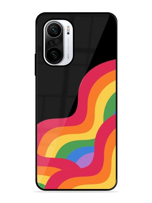 Wavy Rainbow Glossy Soft Edge Case for Xiaomi Mi 11X (5G) Chachhi