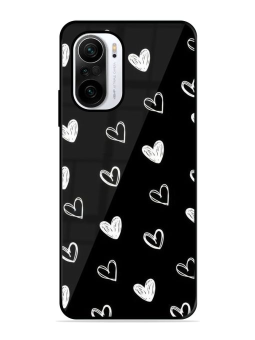 Scattered Hearts Glossy Soft Edge Case for Xiaomi Mi 11X (5G) Chachhi