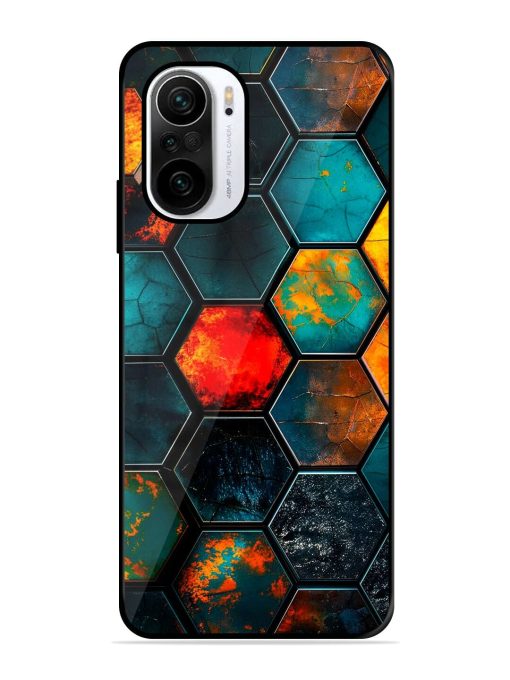 Hexagon Hive Glossy Soft Edge Case for Xiaomi Mi 11X (5G)