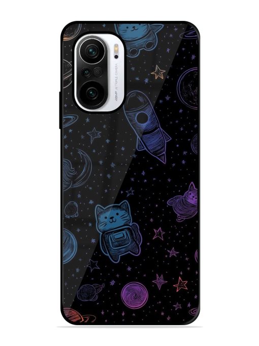 Cosmic Cat Chaos Glossy Soft Edge Case for Xiaomi Mi 11X (5G) Chachhi