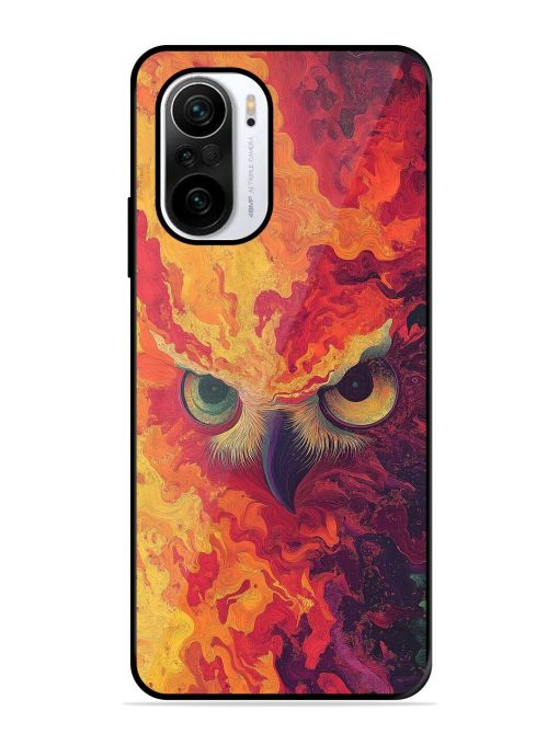 Fiery Owl Glossy Soft Edge Case for Xiaomi Mi 11X (5G) Chachhi