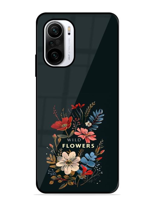 Dark Floral Glossy Soft Edge Case for Xiaomi Mi 11X (5G) Chachhi