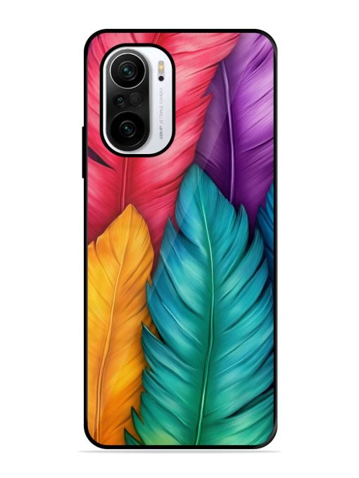 Rainbow Feathers Glossy Soft Edge Case for Xiaomi Mi 11X (5G) Chachhi