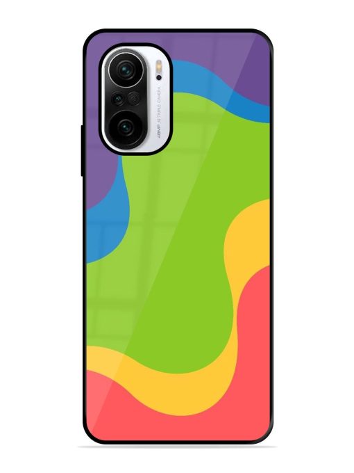 Wavy Rainbow Wonderland Glossy Soft Edge Case for Xiaomi Mi 11X (5G) Chachhi