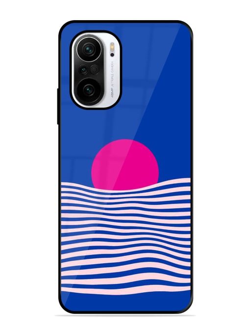 Pink Sunset Over Blue Waves Glossy Soft Edge Case for Xiaomi Mi 11X (5G) Chachhi