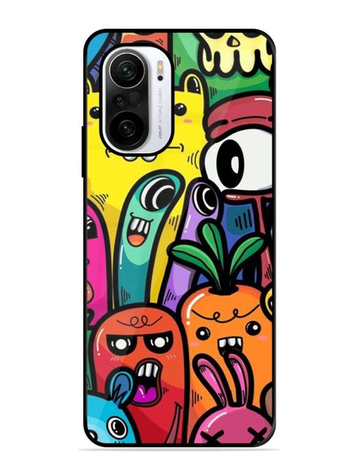 Whimsical Doodle Chaos Glossy Soft Edge Case for Xiaomi Mi 11X (5G) Chachhi