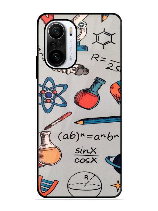 Science Doodle Delight Glossy Soft Edge Case for Xiaomi Mi 11X (5G) Chachhi