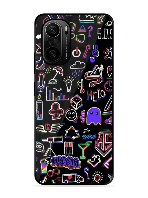 Neon Doodle Glossy Soft Edge Case for Xiaomi Mi 11X Pro (5G) Chachhi