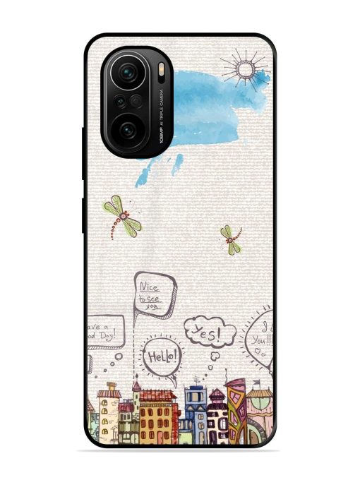 Doodle City Glossy Soft Edge Case for Xiaomi Mi 11X Pro (5G) Chachhi