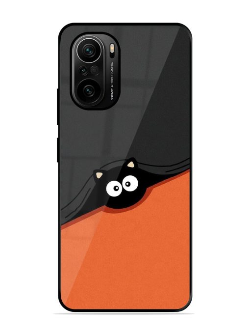 Peek-A-Boo Kitty Glossy Soft Edge Case for Xiaomi Mi 11X Pro (5G) Chachhi