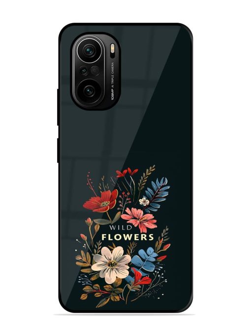 Dark Floral Glossy Soft Edge Case for Xiaomi Mi 11X Pro (5G) Chachhi