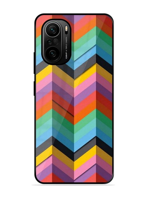 Colorful Zigzag Glossy Soft Edge Case for Xiaomi Mi 11X Pro (5G) Chachhi