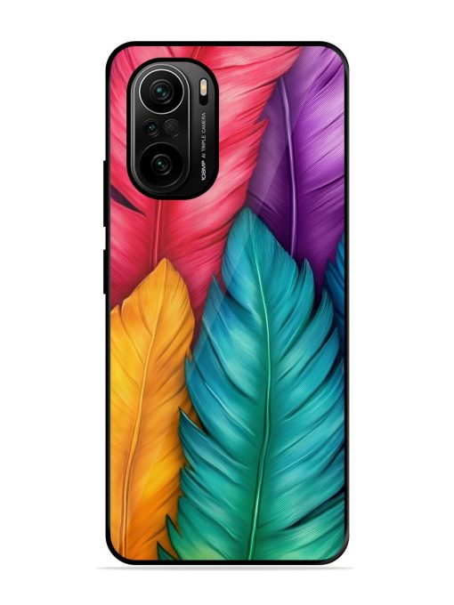 Rainbow Feathers Glossy Soft Edge Case for Xiaomi Mi 11X Pro (5G) Chachhi