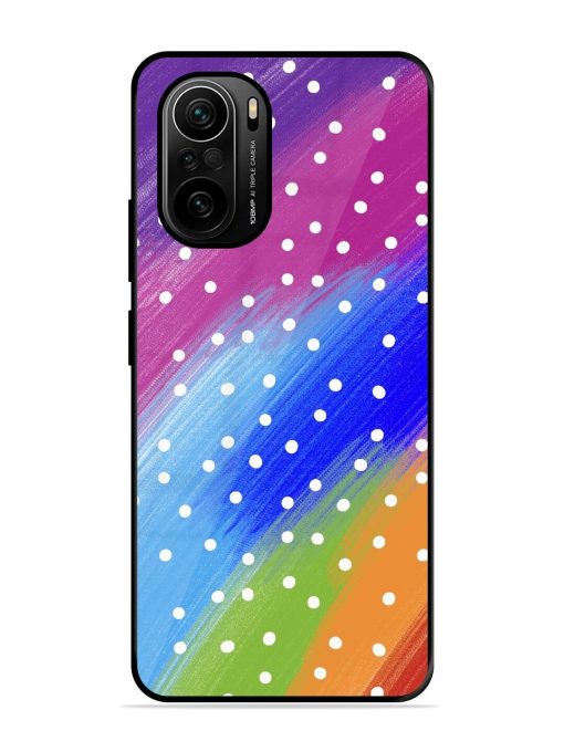 Rainbow Polka Dot Dream Glossy Soft Edge Case for Xiaomi Mi 11X Pro (5G) Chachhi