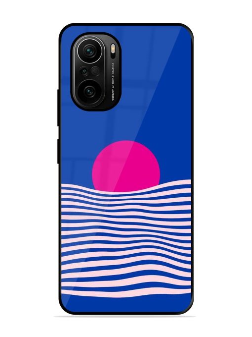 Pink Sunset Over Blue Waves Glossy Soft Edge Case for Xiaomi Mi 11X Pro (5G) Chachhi