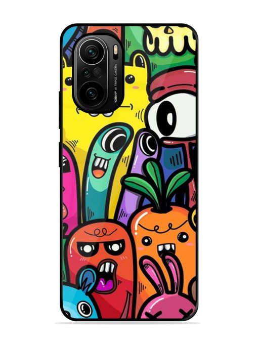 Whimsical Doodle Chaos Glossy Soft Edge Case for Xiaomi Mi 11X Pro (5G) Chachhi