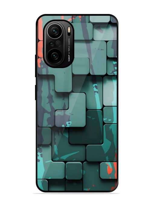 Abstract Geometric Mosaic Glossy Soft Edge Case for Xiaomi Mi 11X Pro (5G)