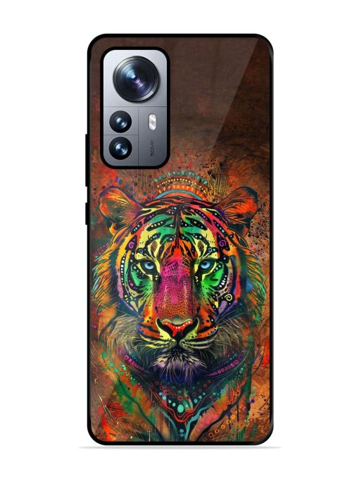 Cosmic Tiger Glossy Soft Edge Case for Xiaomi Mi 12 Pro (5G) Chachhi