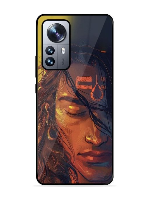 Tranquil Shiva Glossy Soft Edge Case for Xiaomi Mi 12 Pro (5G) Chachhi