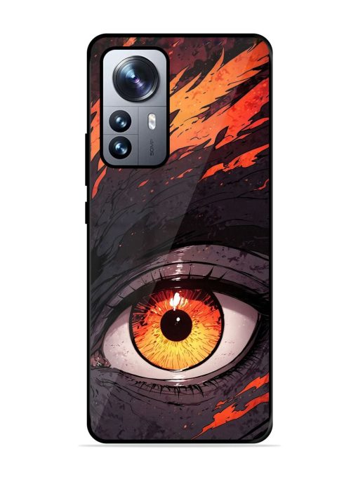 Inferno Gaze Glossy Soft Edge Case for Xiaomi Mi 12 Pro (5G) Chachhi