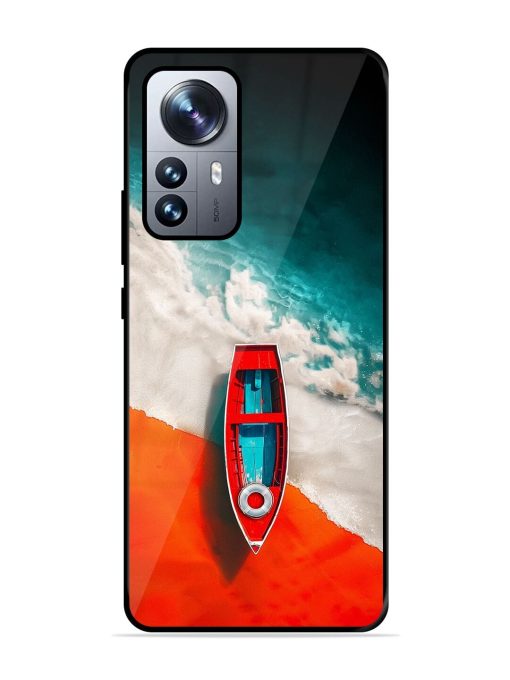 Crimson Tide Glossy Soft Edge Case for Xiaomi Mi 12 Pro (5G) Chachhi