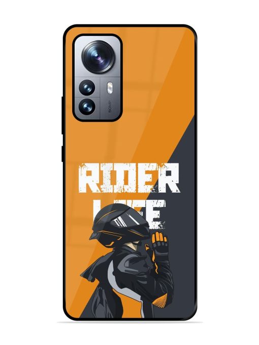 Ride Never Ends Glossy Soft Edge Case for Xiaomi Mi 12 Pro (5G) Chachhi