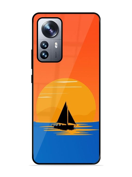 Sunset Sail Glossy Soft Edge Case for Xiaomi Mi 12 Pro (5G) Chachhi