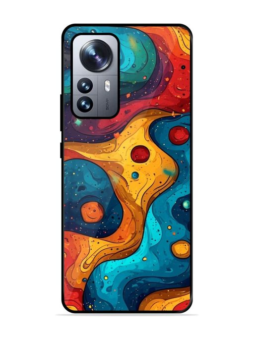 Cosmic Swirl Glossy Soft Edge Case for Xiaomi Mi 12 Pro (5G) Chachhi