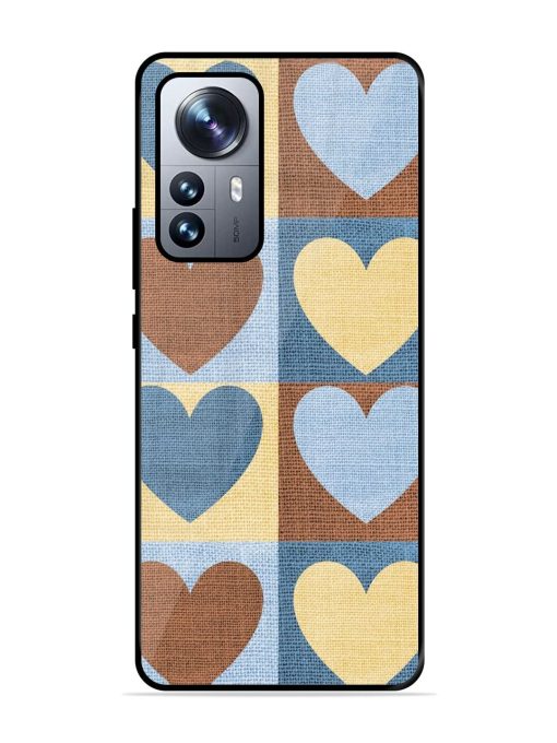 Hearts On Canvas Glossy Soft Edge Case for Xiaomi Mi 12 Pro (5G)