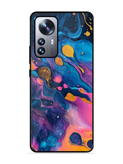 Cosmic Swirl Glossy Soft Edge Case for Xiaomi Mi 12 Pro (5G) Chachhi