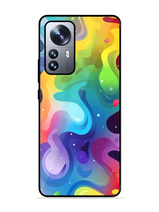 Rainbow River Glossy Soft Edge Case for Xiaomi Mi 12 Pro (5G) Chachhi