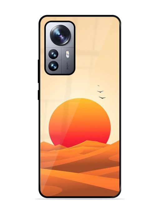 Desert Sunset Glossy Soft Edge Case for Xiaomi Mi 12 Pro (5G) Chachhi