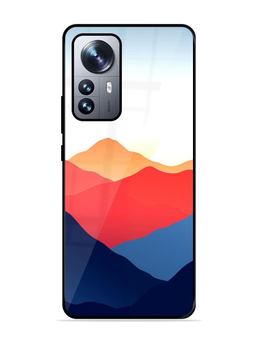 Sunset Peaks Glossy Soft Edge Case for Xiaomi Mi 12 Pro (5G) Chachhi