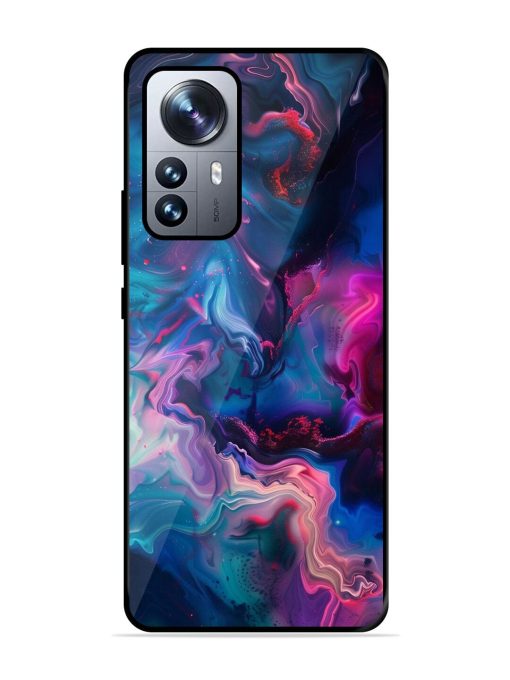 Cosmic Swirl Glossy Soft Edge Case for Xiaomi Mi 12 Pro (5G) Chachhi