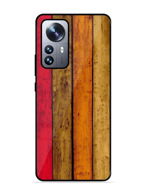 Colorful Woodgrain Glossy Soft Edge Case for Xiaomi Mi 12 Pro (5G) Chachhi