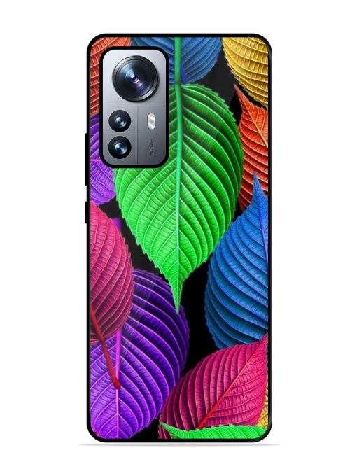 Rainbow Leaf Symphony Glossy Soft Edge Case for Xiaomi Mi 12 Pro (5G) Chachhi