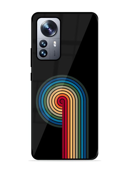 Rainbow Ripple Glossy Soft Edge Case for Xiaomi Mi 12 Pro (5G) Chachhi