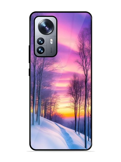 Winter'S Purple Haze Glossy Soft Edge Case for Xiaomi Mi 12 Pro (5G) Chachhi