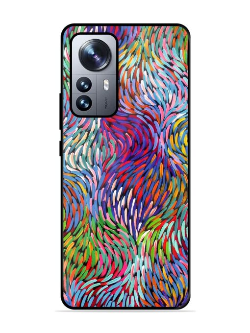 Vibrant Waves Glossy Soft Edge Case for Xiaomi Mi 12 Pro (5G) Chachhi