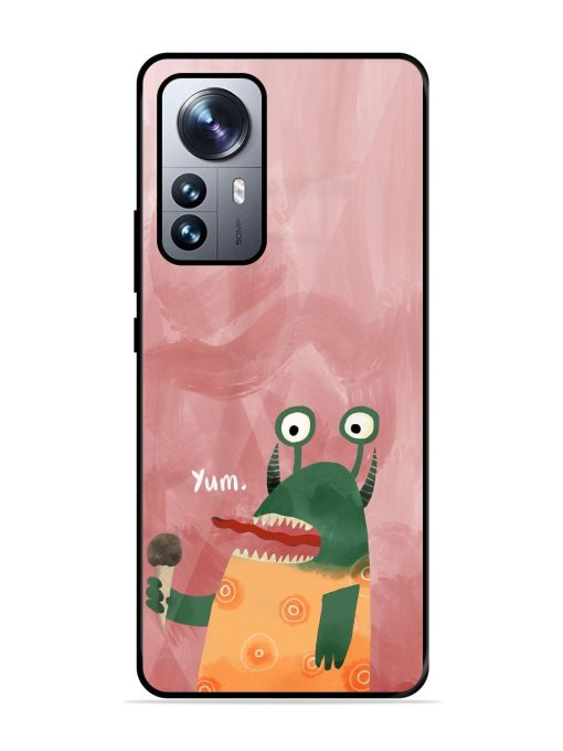 Hungry Monster Glossy Soft Edge Case for Xiaomi Mi 12 Pro (5G) Chachhi