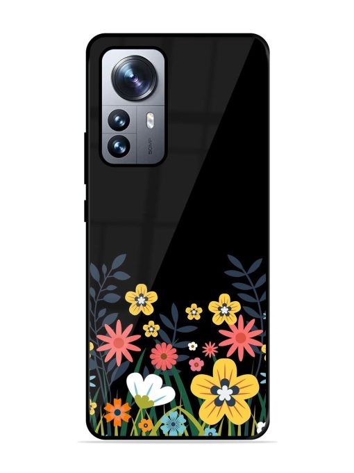 Floral Night Sky Glossy Soft Edge Case for Xiaomi Mi 12 Pro (5G) Chachhi