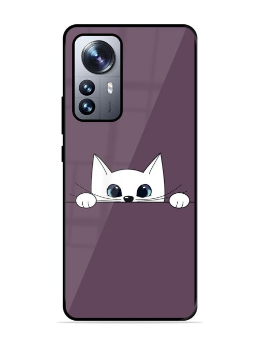 Peek-A-Boo Kitty Glossy Soft Edge Case for Xiaomi Mi 12 Pro (5G) Chachhi