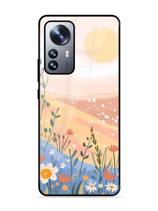 Golden Hour Blooms Glossy Soft Edge Case for Xiaomi Mi 12 Pro (5G) Chachhi