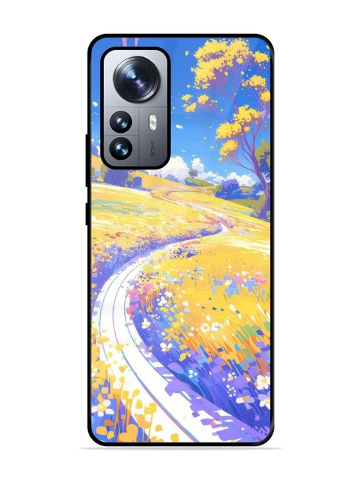 Vibrant Spring Meadow Glossy Soft Edge Case for Xiaomi Mi 12 Pro (5G) Chachhi