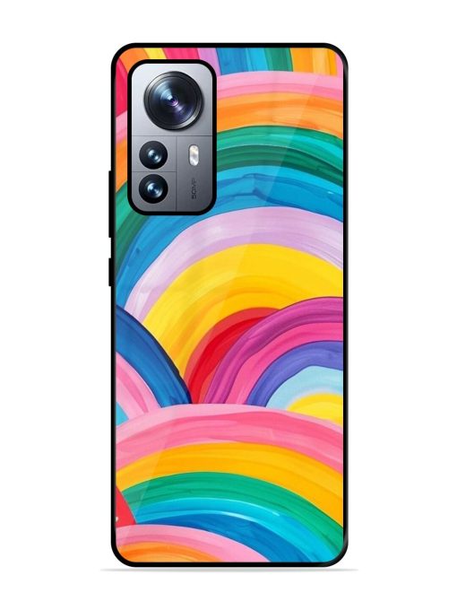 Rainbow Cascade Glossy Soft Edge Case for Xiaomi Mi 12 Pro (5G) Chachhi