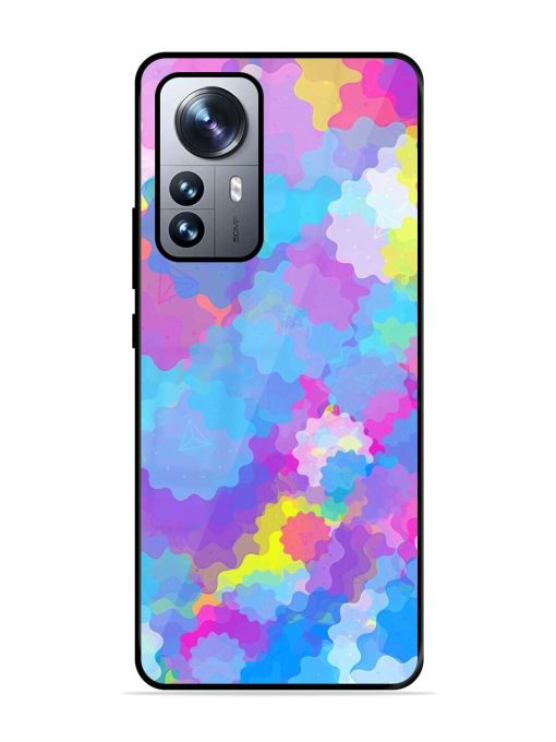 Psychedelic Cloud Burst Glossy Soft Edge Case for Xiaomi Mi 12 Pro (5G) Chachhi