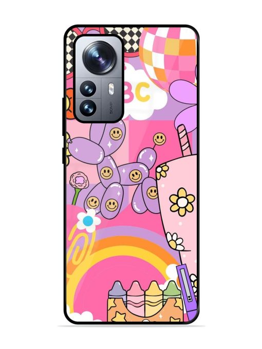 Whimsical Y2K Chaos Glossy Soft Edge Case for Xiaomi Mi 12 Pro (5G) Chachhi