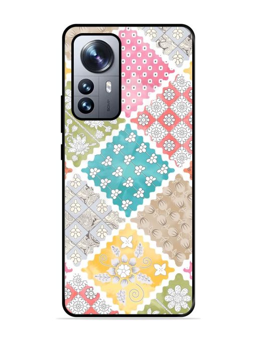 Patchwork Dreamscape Glossy Soft Edge Case for Xiaomi Mi 12 Pro (5G) Chachhi