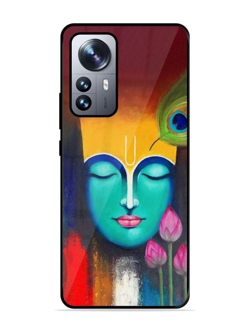 Divine Tranquility: The Face Of Krishna Glossy Soft Edge Case for Xiaomi Mi 12 Pro (5G) Chachhi